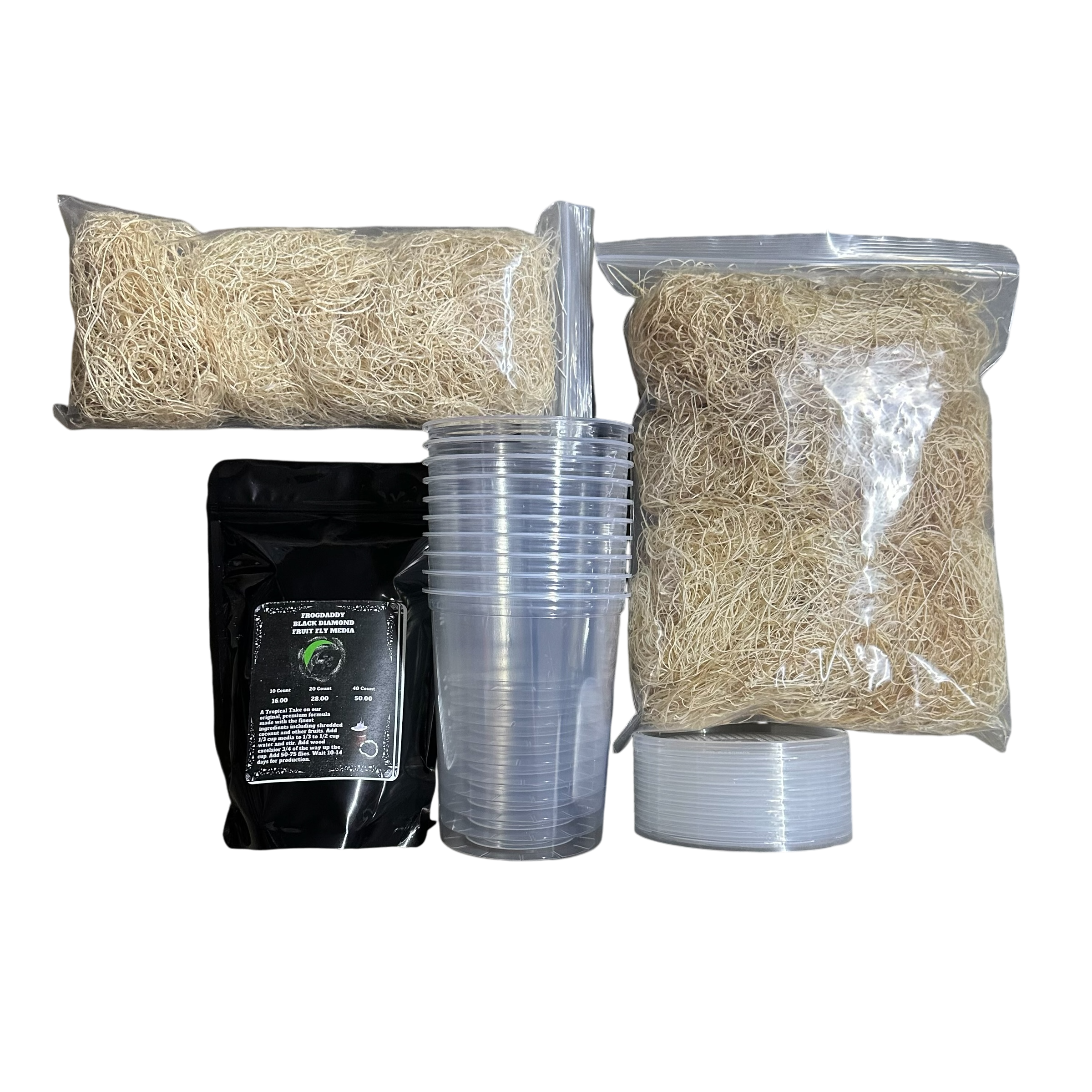 FrogDaddy Complete Black Diamond Fruit Fly Culturing Kit