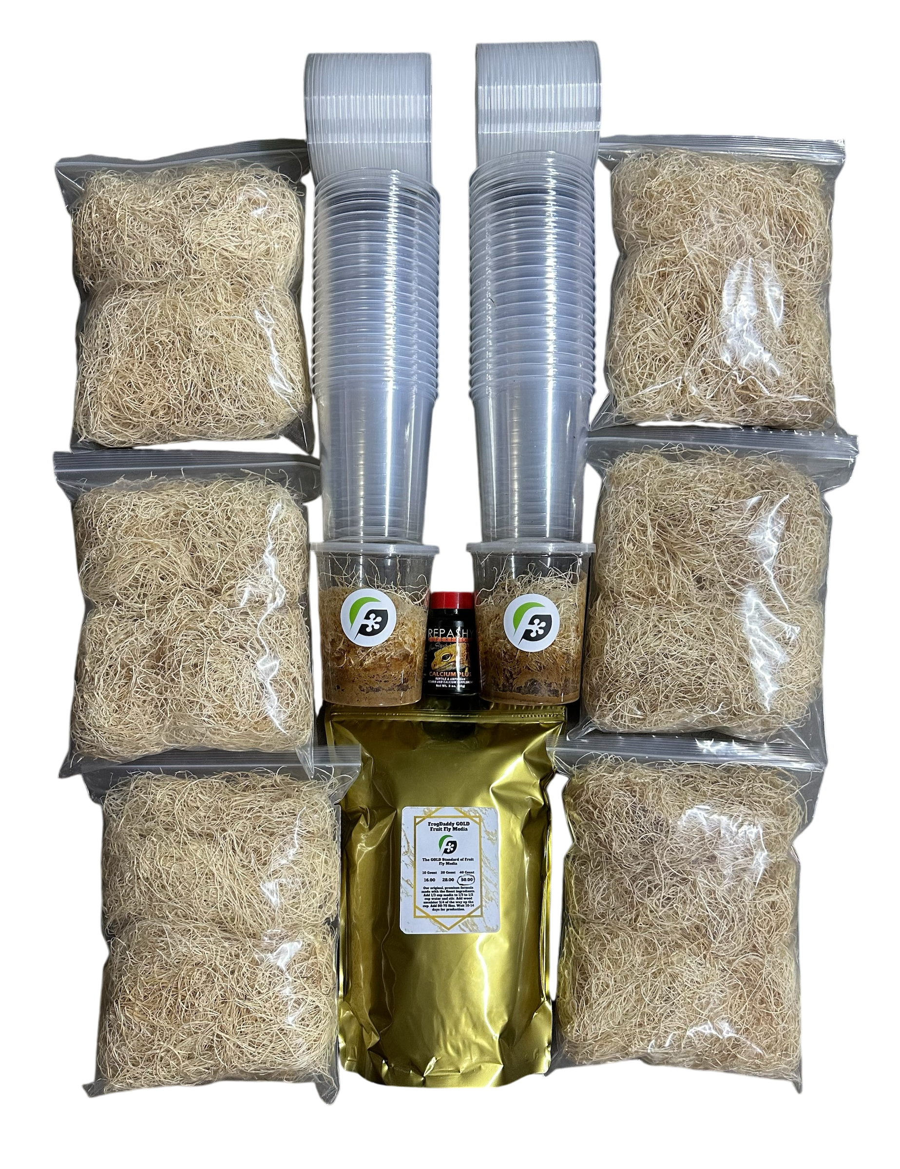FrogDaddy Complete GOLD Fruit Fly Culturing Kit