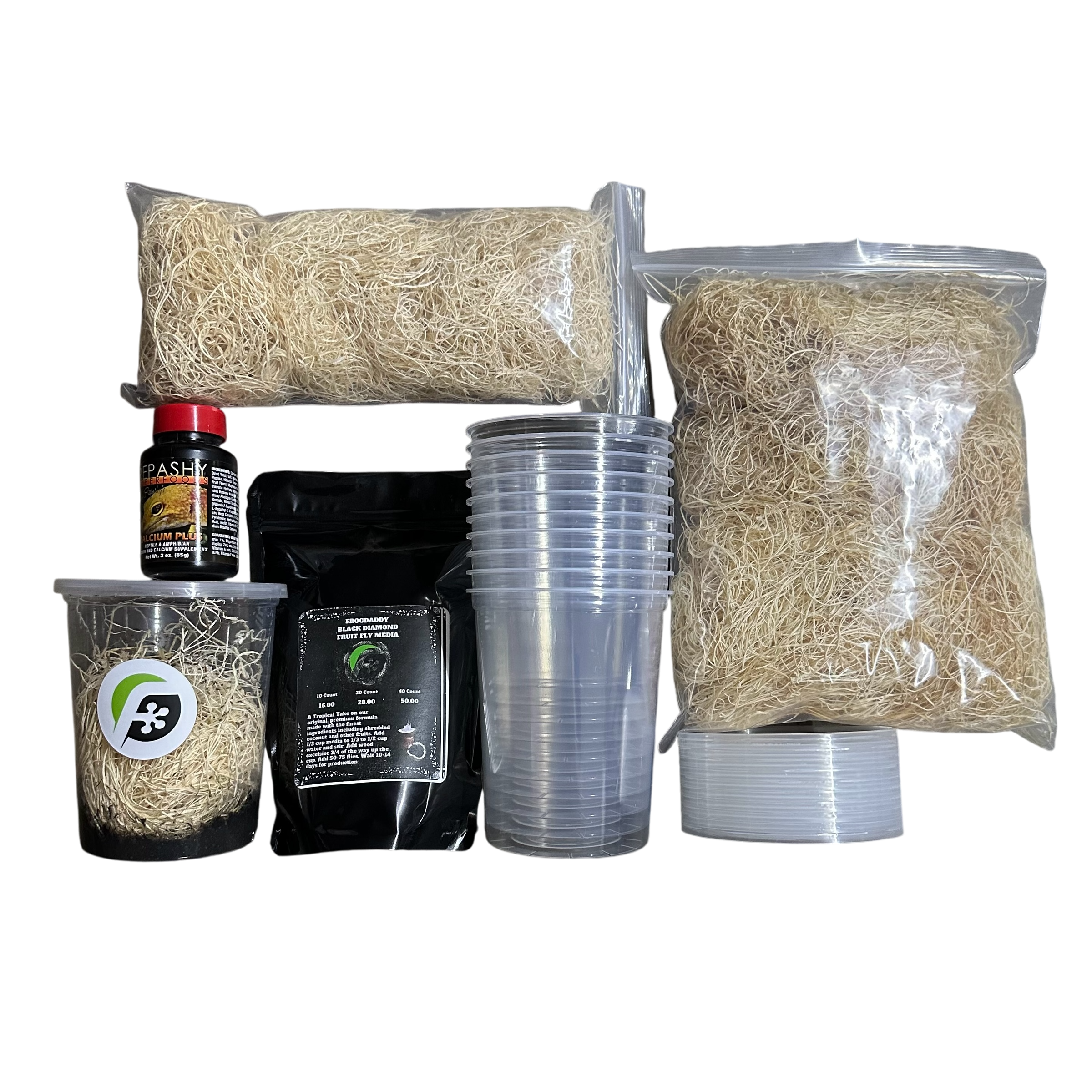 FrogDaddy Complete Black Diamond Fruit Fly Culturing Kit