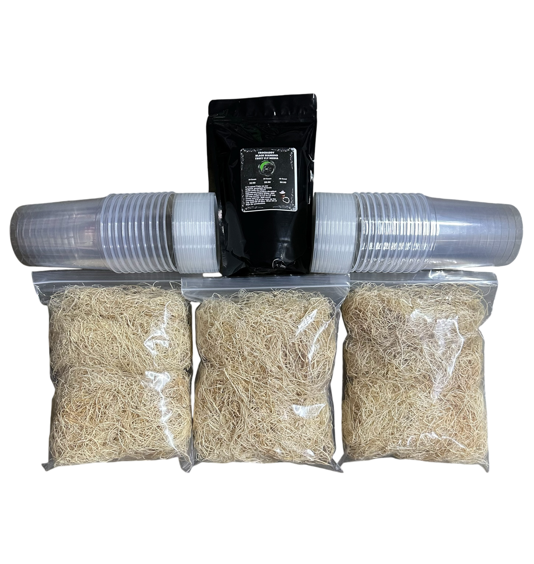 FrogDaddy Complete Black Diamond Fruit Fly Culturing Kit
