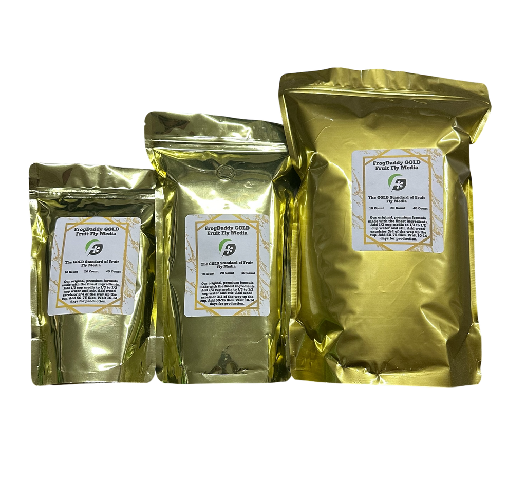 FrogDaddy GOLD Fruit Fly Media - Read Description