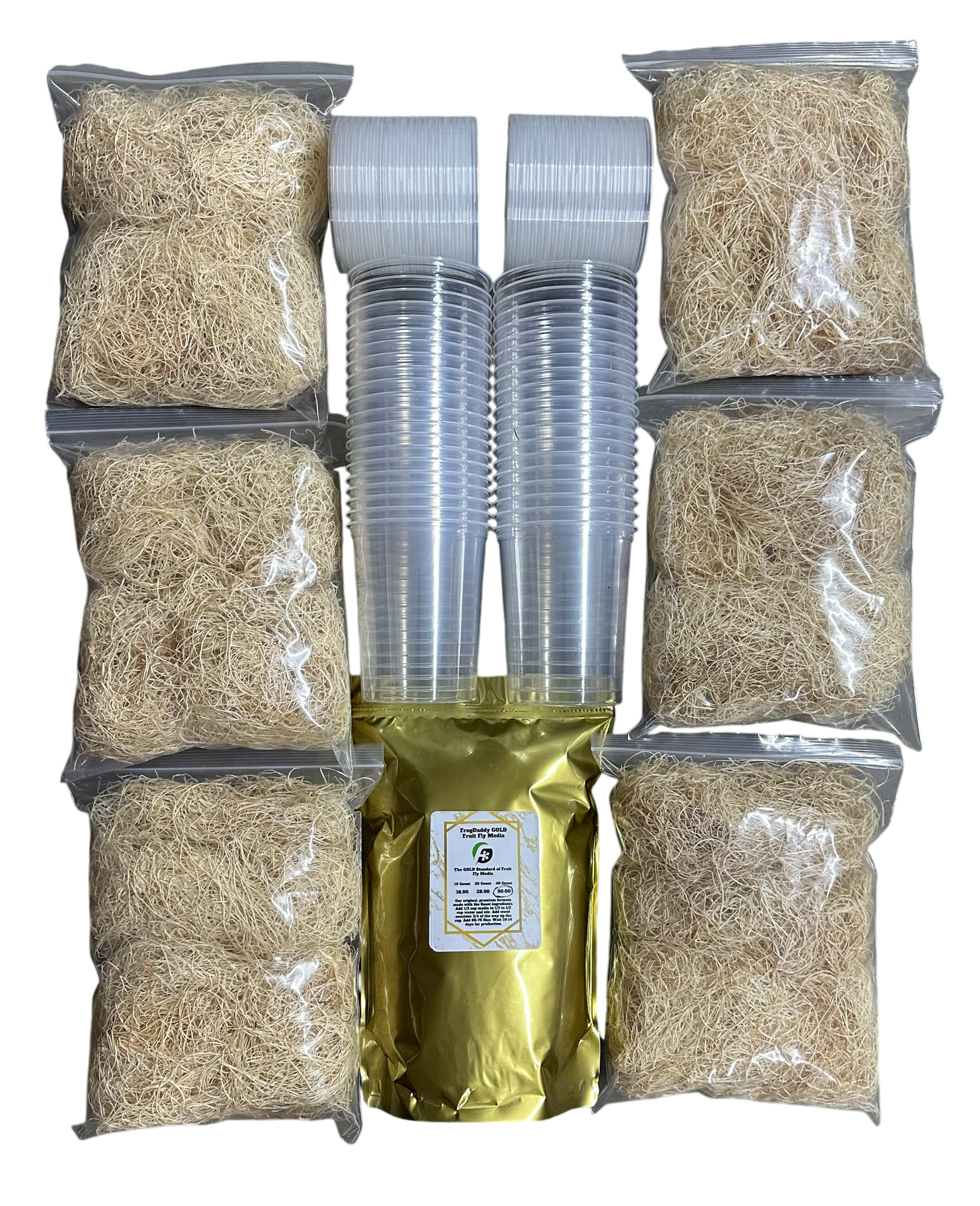 FrogDaddy Complete GOLD Fruit Fly Culturing Kit