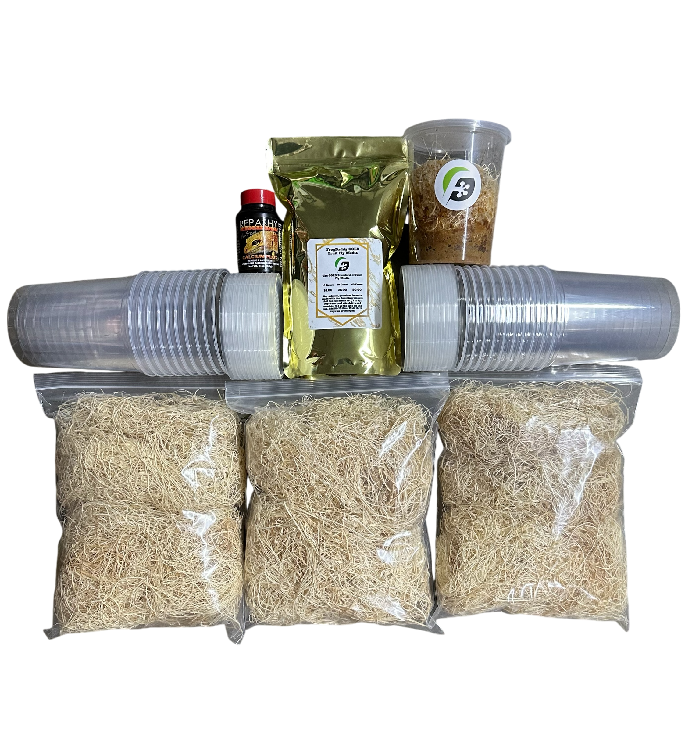 FrogDaddy Complete GOLD Fruit Fly Culturing Kit