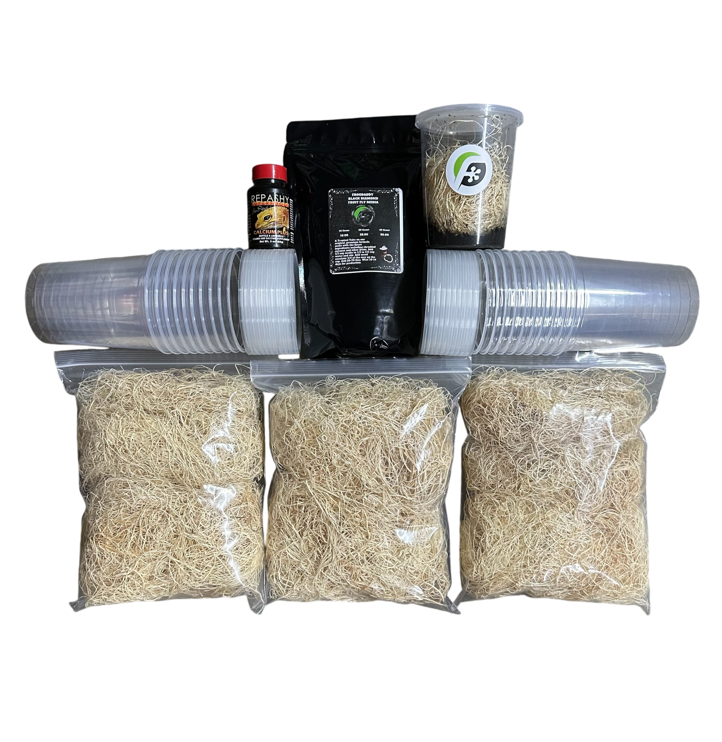 FrogDaddy Complete Black Diamond Fruit Fly Culturing Kit