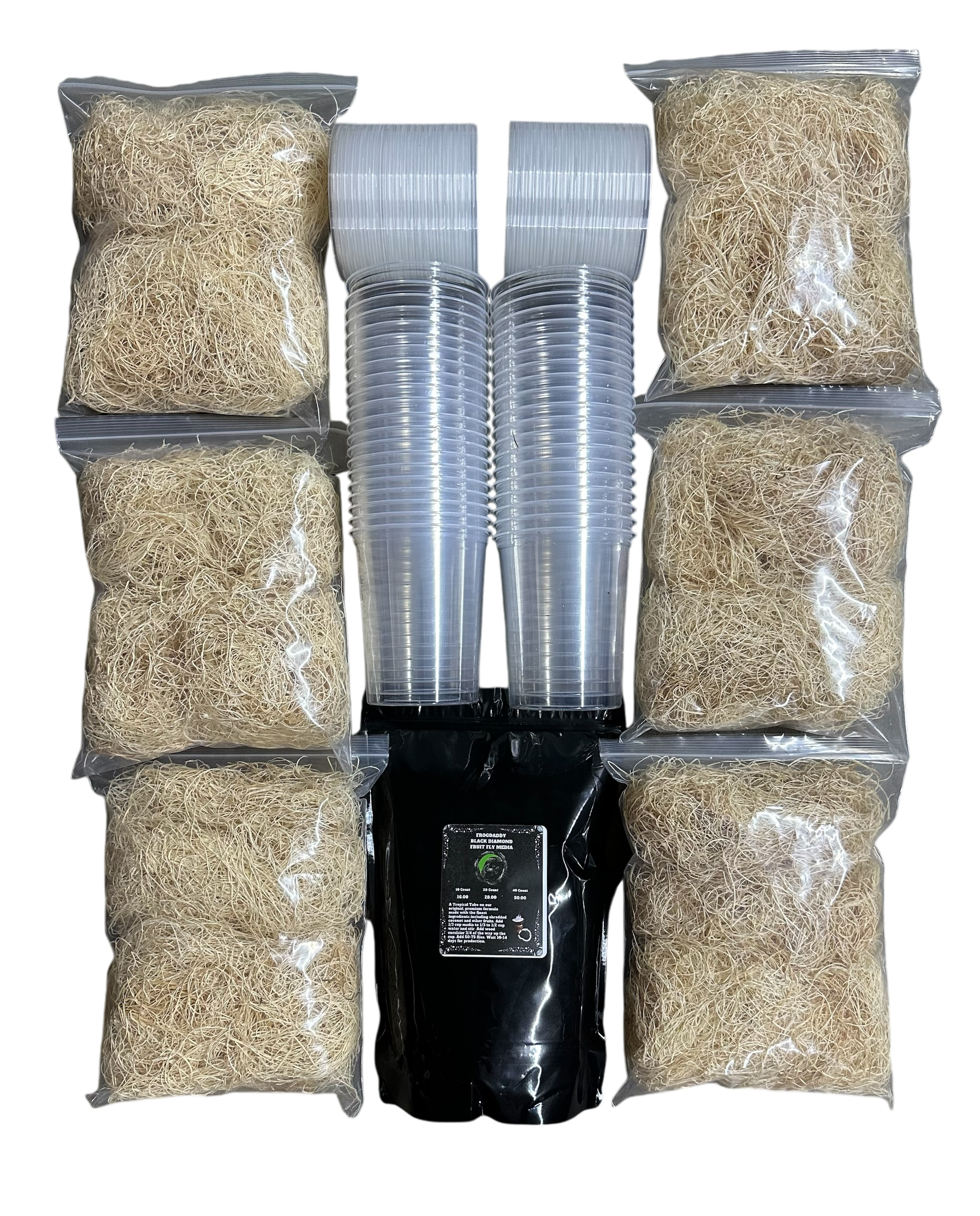 FrogDaddy Complete Black Diamond Fruit Fly Culturing Kit