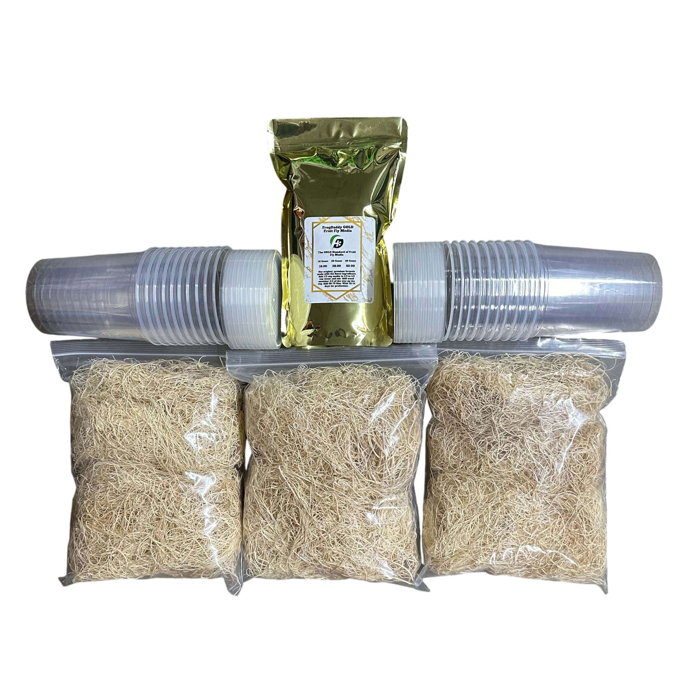FrogDaddy Complete GOLD Fruit Fly Culturing Kit