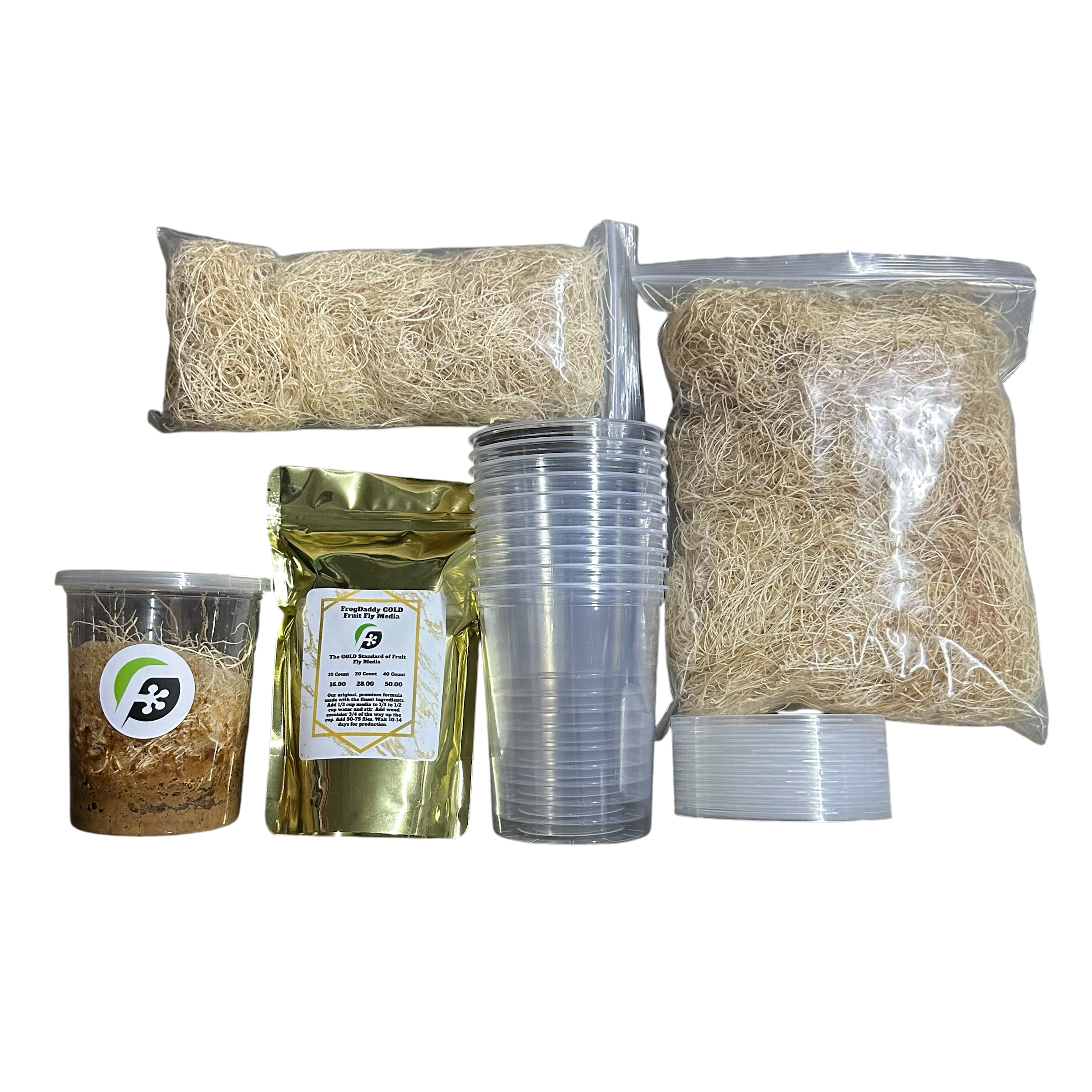 FrogDaddy Complete GOLD Fruit Fly Culturing Kit